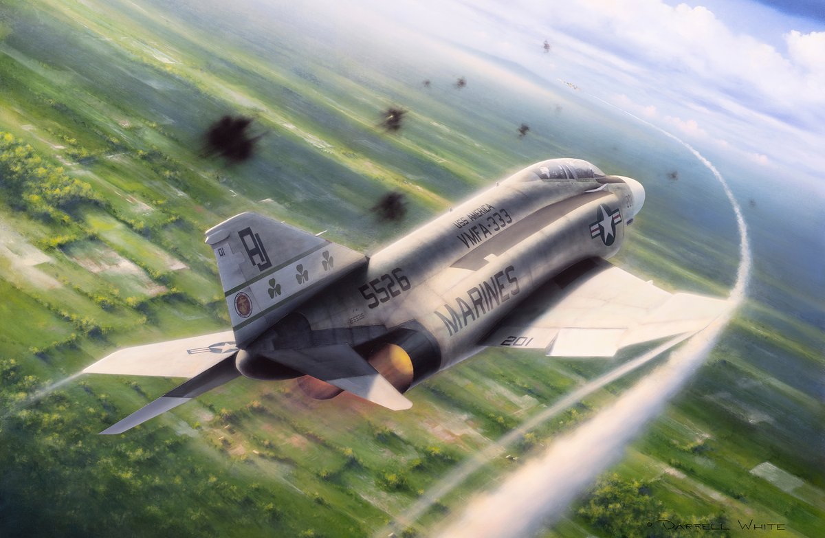 Blue Bandit Boola — F-4 Phantom oil painting by Darrell White, gallery slot 2 of 2